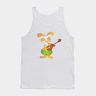 funny bunny musician Tank Top